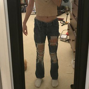 Ripped Express Bootcut Jeans